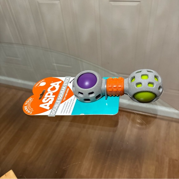 ASPCA Double Squeak Stick Squeaky Dog Toy Vanilla Scented Made Of TPR Rubber - Picture 4 of 5